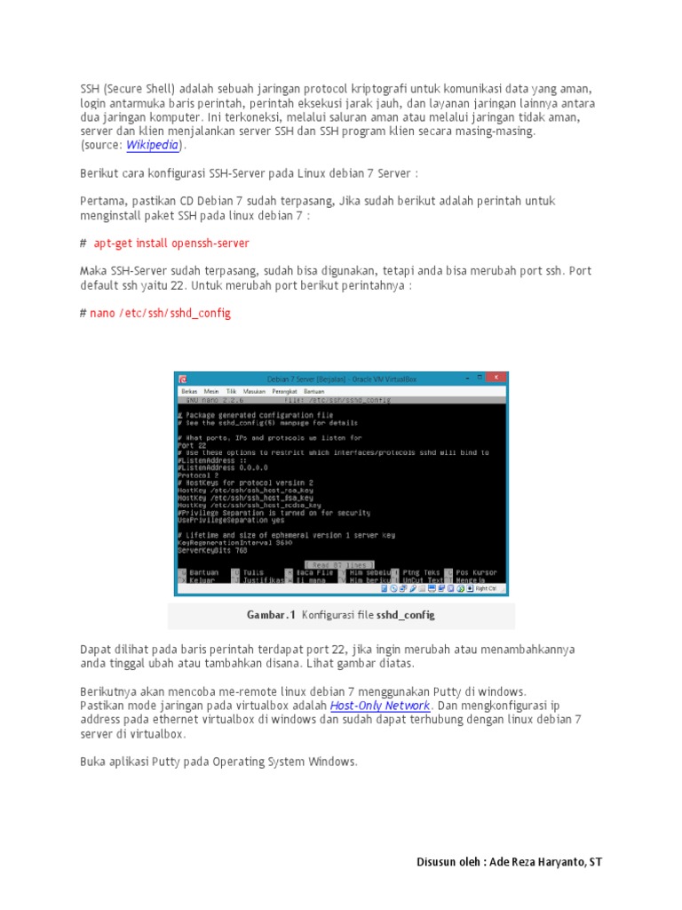 003-Instalasi Dan Konfigurasi Remote Server Pada Debian 8 Di Virtual ...