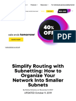 Simplify Routing With Subnetting: How To Organize Your Network Into Smaller Subnets