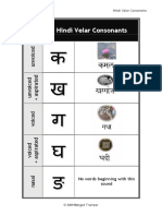 Hindi Velar Consonants