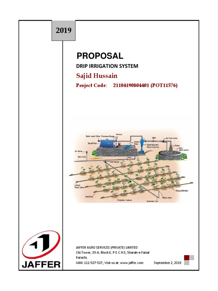 Proposal Approved | PDF | Pump | Irrigation