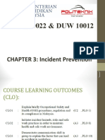 DUW10022 & DUW 10012: CHAPTER 3: Incident Prevention