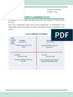 Kolb's and Gregorc's Learning Style Model