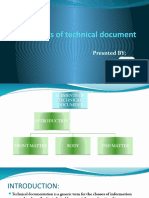 Elements of Technical Document