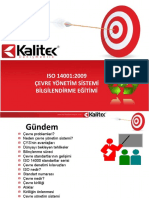 Kalitek ISO 14001 - 2009 Bilgilendirme Eğitimi