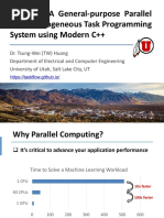 Taskflow A Generalpurpose Parallel and Heterogeneous Task Programming System Using Modern CPP Tsungwei Huang Cppcon 2020