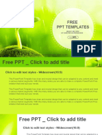 Young Sprout in Springtime Nature PowerPoint Templates Widescreen