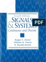 Signals and Systems Continuous and Discrete by Rodger E Ziemer Z