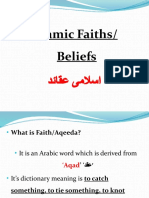 Islamic Faiths/ Beliefs