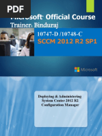 Microsoft Official Course: Trainer: Binduraj