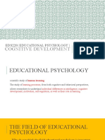 Cognitive Development: Eds220 - Educational Psychology