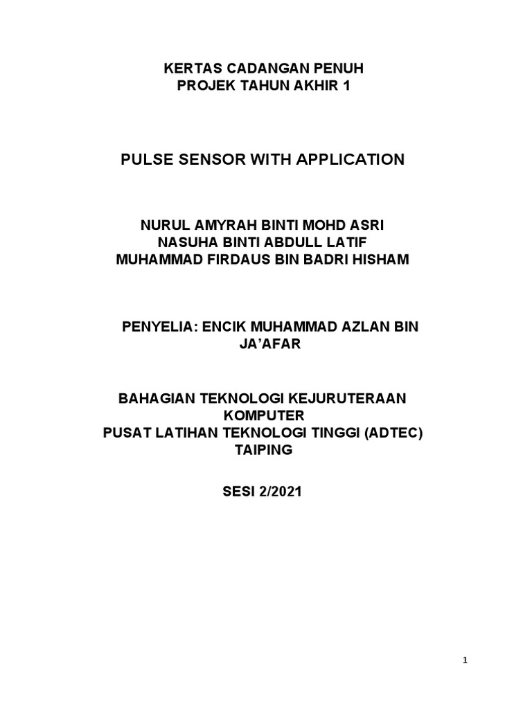 Pulse Sensor With Applications | PDF