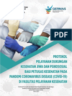 Buku Protokol Pelayanan Dukungan Kesehatan Jiwa Dan Psikososial Bagi Petugas Kesehatan Pada Pandemi COVID-19 Di Fasyankes