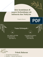 (Faktor Kemiskinan Di Negara Berkembang Yaitu Indonesia Dan Malaysia)