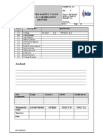 F-I-08 Pressure Safety Valve Test and Calibration Report