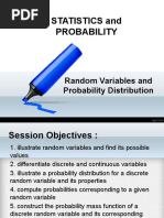 Random Variables and Probability Distribution