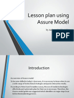 Lesson Plan Using Assure Model
