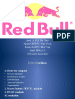 Red Bull Company Analysis PESTEL SWOT