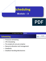 Scheduling Module Overview