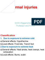 Thermal Injuries: Dr.B.V.Nagamohan Rao Professor and H.O.D