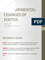 Developmental Changes of Foetus