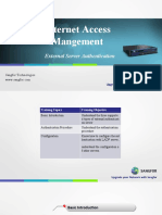 Internet Access Mangement: External Server Authentication