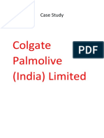 Colgate Palmolive (India) Limited: Case Study