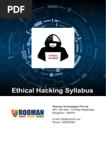 Ethical Hacking Syllabus: Rooman Technologies PVT LTD