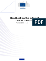 Handbook On The External Costs of Transport