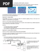 Investigating Solids, Liquids, and Gases: Experiment 1: Compressibility