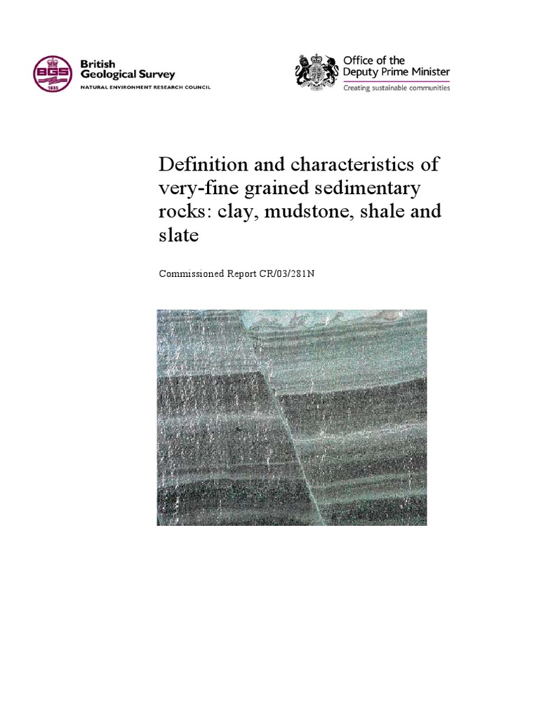 Definition and Characteristics of VeryFine Grained Sedimentary Rocks