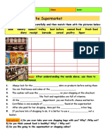 Vocabulary at The Supermarket Information Gap Activities Picture Dictionaries 138196
