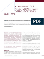 Emergency Department (Ed) Overcrowding: Evidence-Based Answers To Frequently Asked Questions