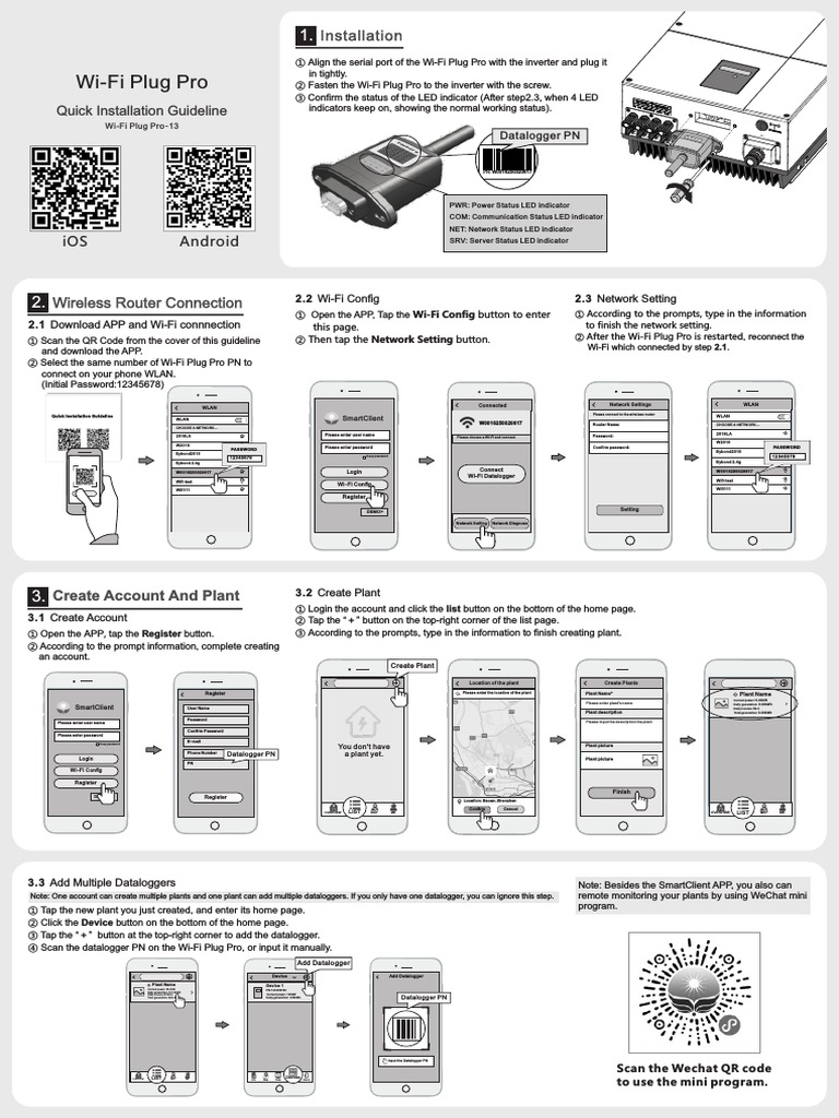 Wi-Fi Plug Pro Quick Installation Guide | PDF | Wireless Lan | Wi Fi