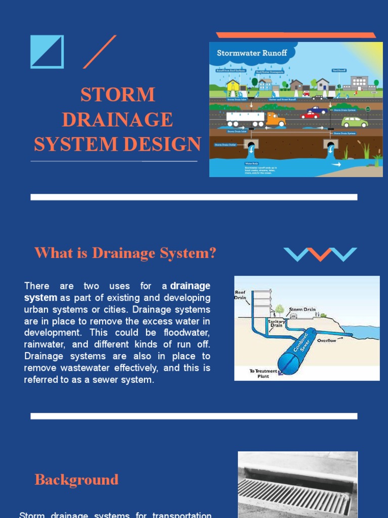 Storm Drainage System Design PDF Storm Drain Surface Runoff