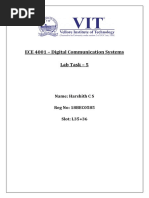 ECE 4001 - Digital Communication Systems Lab Task - 5: Name: Harshith C S Reg No: 18BEC0585 Slot: L35+36