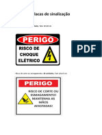 Placas de Sinalização