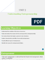 Unit 2: Understanding Entrepreneurship
