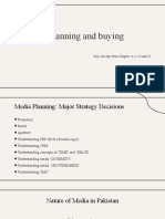 Media Planning and Buying: Key Concepts From Chapter 11,12,13 and 14