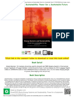 Read (PDF) Books Energy Systems and Sustainability: Power For A Sustainable Future PDF