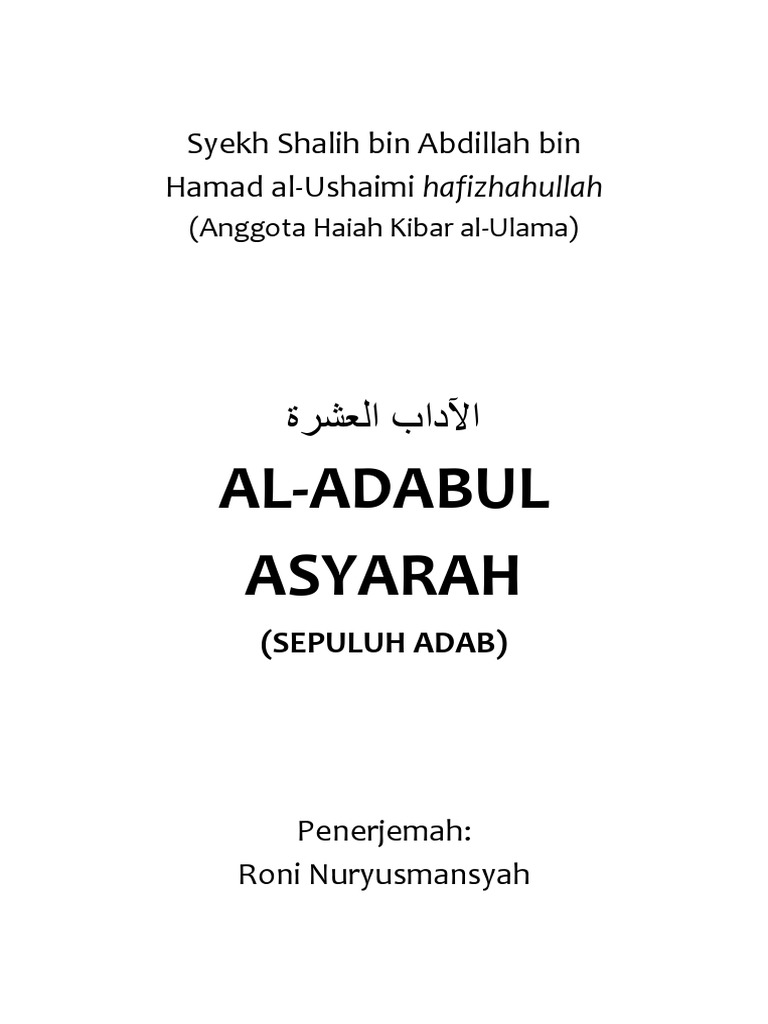 10 Adab Sehari-hari dalam Islam | PDF