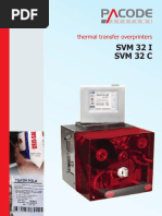 SVM 32 I SVM 32 C: Thermal Transfer Overprinters