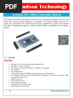 Handson Technology: Arduino Pro Mini Controller Board