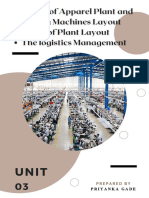 Layout Planning, Logistics in Garment Industry