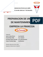 Preparacion de Un Plan de Mantenimiento (Mantenidos)