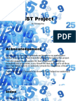 GST Project: by Devanuj Roy