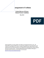 Management of Asthma: Federal Bureau of Prisons Clinical Practice Guidelines
