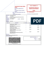 Carlos Rodolfo Malverde Sandoval R.U.T.:5.898.521-K Factura No Afecta O Exenta Electronica Nº249