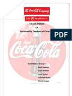 A Case Analysis On Sustainability Practices of Coca-Cola