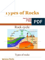 Types of Rocks: Prof. Dr. Gamal El-Din Mosa General Geology 1 Biotechnology