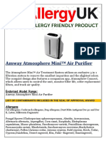 Amway Atmosphere Mini Air Purifier: Endorsed Model Range